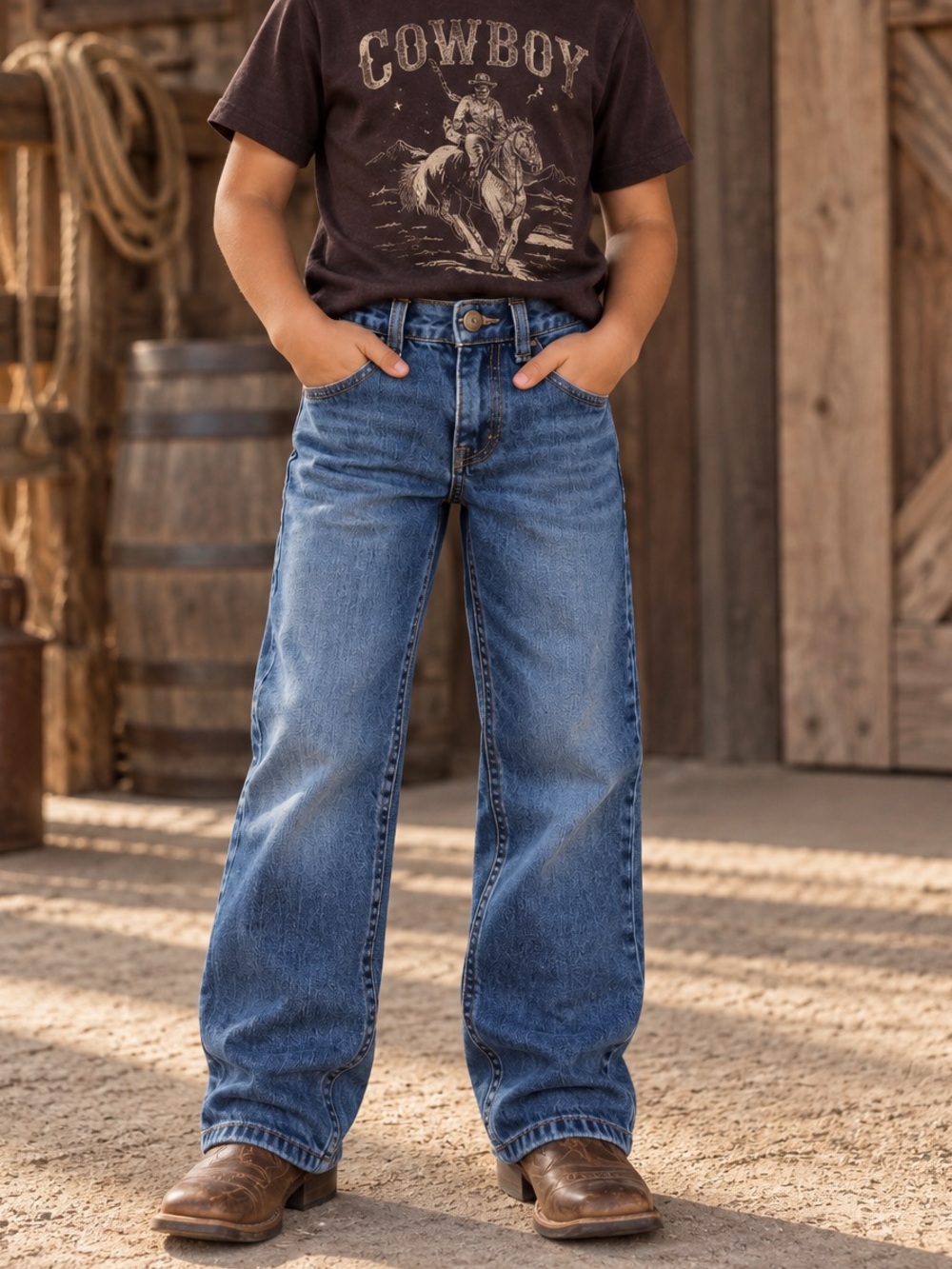 Boys' Cody James Western Jeans - Size W6 | Raw Hem